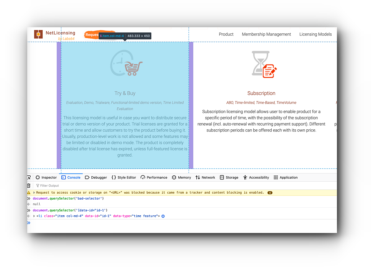 Validate CSS selector for GuideChimp