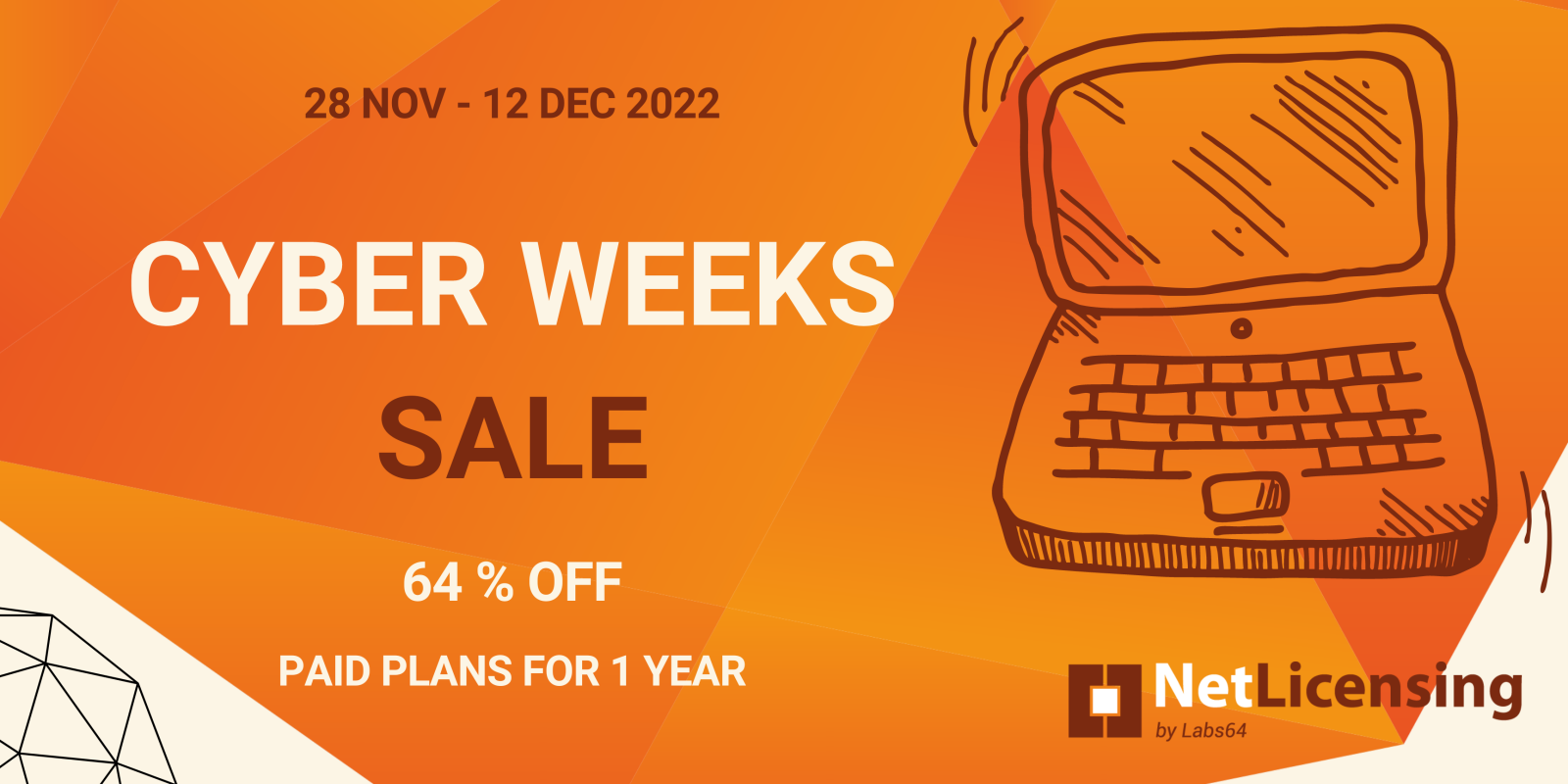 Labs64 NetLicensing - Cyber Weeks Offer - 64% OFF